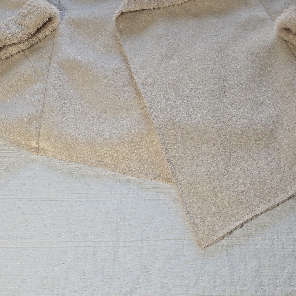 Oddy Faux Shearling & Faux Fur Cream Jacket Women's Size S - Picture 5 of 10